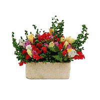 bromrefulgenc Miniature Bonsai Model,1/12 Mini Simulated Clay Flower Plant Bonsai Model for DIY Dollhouse Pretend Play Scene Decor