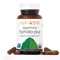 Organic Digest Tone (Triphala Plus) | 30 Herbal Tablets - 1000 mg ea. | Premium Triphala with Cabbage Rose | Balancing Formula for Regular Elimination & Proper Digestion