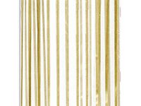 Pack of 100, Gold Vertical Stripe 3.5 x 2 x 7.5" Cello Bags 1.2 Mil Great for Christmas, Valentine's Day, & Wedding Favor