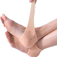 Plantar Fasciitis Insert, Heel Pain Relief Protectors 2 Pairs, Heel Pads Cushion, Silicone Gel Heel Cups for Achilles Tendonitis, Spurs, Sore Feet, Bruised Foot Cracked Heels Treatment