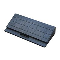 ZnMig Solid Rubber Threshold Ramp Durable Rubber Road Along Step Pad Slope Pad Car Uphill Climbing Pad Road Along Slope Threshold Triangle Pad Speed Belt (Color : Black, Size : 45x20x7cm)