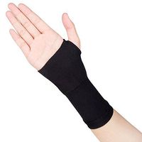 Copper Wrist Support Medical Grade Compression Recovery Wrist Sleeves Brace Guaranteed Recovery from Pain, Sprains, Carpal Tunnel, Bursitis, Tendonitis, Arthritis (Black,S/M)