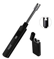 Jedi Arc Lighter 2 Pack - 1 Long Flexible Neck & 1 Compact Arc Lighter Value Pack - Wind Proof & Splash Proof - USB Rechargeable - Perfect for the Kitchen, Camping, Fireworks, Candles