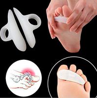OBELLA BOUTIQUE 1Pair Silicone Gel Orthopedic Metatarsal Rings Hammer Toe Separator Correction Straightener Shoes Cushion Pads Foot Support