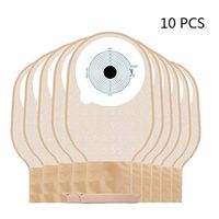 QWERT Co. Wang Drainable Pouches with Clamp Closure Ostomy Bags with Filtration Cut-to-Fit 15-60mm One-Piece System