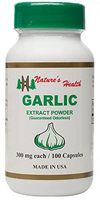 Garlic Extract with Allicin, Promotes Healthy Blood Pressure Support, 100% All-Natural Immune System Support, Allium Sativum, 400 Mg, 100 Capsules, Nature's Health