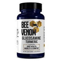 Bee Venom Dietary Supplement - Glucosamine Turmeric Blend, Improves Joint Health, Mobility and Comfort Supplement - Extra Strength Pills - Natural Health Complex for Men & Women – 60 Capsules