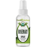 Organic Rosemary Spray – Water Infused with Rosemary Essential Oil – Certified USDA Organic - 2oz Bottle by Healing Solutions