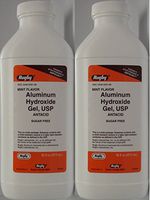 Aluminum Hydro Gel, USP 320mg/5mL 473mL per Bottle Generic for Amphojel PACK of 2