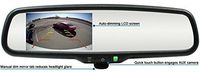 Rostra 250-8309-LPB Backup Camera Mirror w/4.3" Display & License Camera