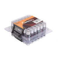 IMPECCA AA Batteries, Everyday Alkaline Batteries (36-Pack) Double A High Performance AA Battery Long Lasting Shelf Life and Leak Resistant 36-Count LR6 - Platinum Series