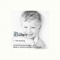 9x9 Polar White / Porcelain Custom Mat for Picture Frame with 5x5 opening size (Mat Only, Frame NOT Included)