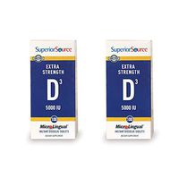 Superior Source Extra Strength Vitamin D3 5,000 IU Tablet, 100 Count (Packaging May Vary) - 2 Pack