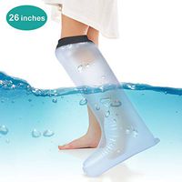 Cast Cover for Adult Leg, Waterproof Half Leg Cast Protector for Bath, Watertight Shower Bandage and Wound Protector for Broken Foot Injured Ankle, Keep Wound Bandages Dry, Shower Cast Wound Covers