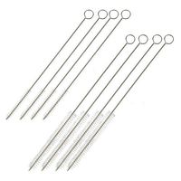 Straw Cleaning Brush - 8-Pack Stainless Steel Straw Cleaners with Long Design for Tumbler, Boba, and Smoothie Straws, 2 Sizes