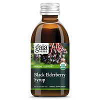 Gaia Herbs, Black Elderberry Syrup, Daily Immune Support with Antioxidants, Organic Sambucus Elderberry Supplement, 5.4 Fl Oz (Pack of 1)