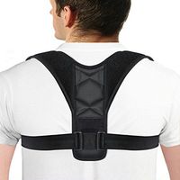Sinwo Back Posture Corrector for Women & Men – Back Correct Humpback Muscle Spasm Posture Clavicle Corrector Brace Strap Belt (Black)