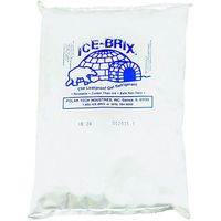Boxes Fast BFIB24BPD Ice-Brix Cold Gel Pack, 8" x 6" x 1 1/4", 24 oz. Reusable, Food Safe, White (Pack of 12)