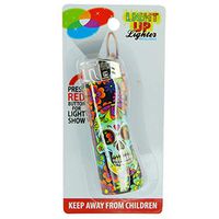 Light-Up Printed Pocket Lighter, Refillable, Colorful Fashion Designs - Sugar Skull