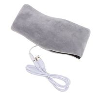 Fityle Portable USB Lavender Aromatherapy Heat Neck Relax Muscle Sleep Pillow Brace Wrap,Neck Rest Help Sleeping Cushion for Travel or Office - Gray