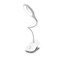 E ELELIFE LED Book Light Portable Reading Lamp with 3-Level Dimmable Brightness Eye Protection USB Rechargeable Desk Lamp for College Students, Readers, Kids (Desk Lamp) (Chip on Style)