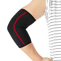 Elbow Brace Compression Sleeve Elastic Support Strapped for Basketball Baseball Golf Lifting Sports Tendonitis Pain Arthritis for Women Men Single