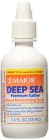 Major Pharmaceuticals Deep Sea Saline Generic for Ocean Nasal Moisturizing Spray, 8 Count,1.5 fl oz
