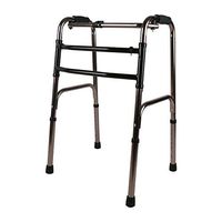 Folding Lightweight Aluminium Walking Zimmer Frame Walker Without Wheels - Adjustable Height 78-96cm Klaury