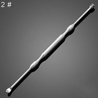 balloonbobo Double-Ended Ear Wax Removal Cleaner Stainless Steel Spiral Ear Pick Spoon Ear Care Cleacing Tool Suitable for Women and Men 2#