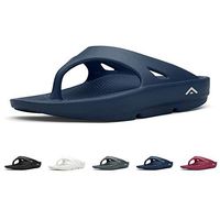 FANTURE Men & Women's Ultra Soft Flip Flops Thong Foot Pain Relief Arch Support Recovery Slipper and Sandals-Navy-44