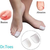 Dr.Toes Gel Toe Protector Toe Cap Toe Tube-6 Pieces-Protect Toes from Ingrown Nails,Callus,Blisters and Abrasions (Large)