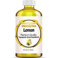 Heavenly Pure Lemon Essential Oil 100% Pure & Natural Lemon Aroma Therapeutic Grade Essential Oil (Huge 4 OZ - Bulk Size)