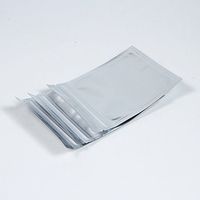100PCS Matte Clear Front Silver Back Stand-Up 1oz Bags (8.5x13cm (3.3x5.1"), Translucent/Silver)