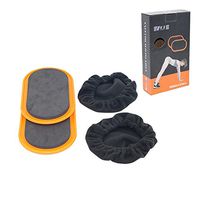 RONSHIN Sports Product 2pcs Gliding Discs Core Sliders Whole-Body Coordination Abdominal Exercise Equipment Orange Oval