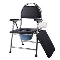 XWZJY Drive Medical Commode Toilet Chair Pregnant Bath Stool & Shower Chair Bedside Commode with Padded Cushion Handles and Bucket Surgery Recovery