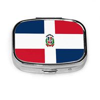 Dominican Republic Flag Travel Pill Boxes Cute Travel Pill Case Tablet Holder Wallet Organizer Case for Pocket Or Purse