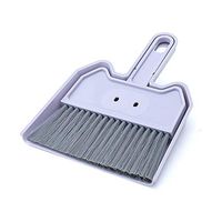 Adornty Mini Dustpan and Broom Set, Desktop Sweep Cleaning Brush, for Computer Keyboard Pet Cage Waste Cleaning Tool in Office Home Housework,Gray