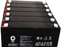 SPS Brand 12V 2.3 Ah Terminal T1 Replacement Battery for Rhino Batteries SLA2.2-12 (6 Pack)