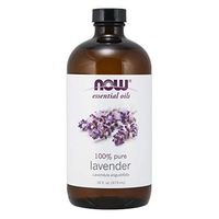 NOW Essential Oils, Lavender Oil, Soothing Aromatherapy Scent, Steam Distilled, 100% Pure, Vegan, 16-Ounce