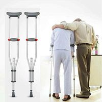 XIAOXIAO Forearm Support Crutches, Adjustable Height Folding Crutches Comfort, Lightweight Forearm Crutches, Easy to Carry, Suitable for Middle-Aged and Elderly People