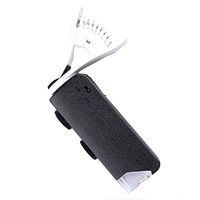 Illuminated Magnifying Glass Cell Phone Clip LED Lights 60-100X Zoom Magnifying Glass HD Optical Lens Porcelain Jewelry Identification Microscope for Reading DIY Crafts Carving and Repair Magnifier Bl