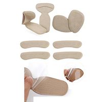 High Heel Inserts Pads Snugs Shoe Pads Protection Insoles Heel Cushion Inserts Shoe Cushion Anti Slip Ball of Foot Insoles Heel Grips Shoe Pads for Women Grinding Blister Prevention,8 PCS