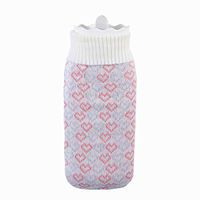HEALIFTY Silicone Hot Water Bottle Hand Warmer Water Bag Hot Water Bag Microwave Oven Safety Bag (White)