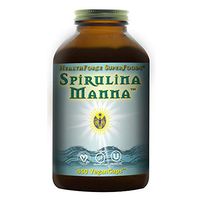 HealthForce Spirulina Manna - 450 Vegan Capsules - Certified Organic Spirulina, Superfood - Plant-Based Protein, Rich Source of Vitamin A - Non-GMO, Gluten-Free - 90 Servings