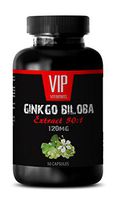 Ginkgo biloba Extract Organic - Ginkgo Biloba Leaf 120mg - Fewer Feelings of Depression (1 Bottle - 50 Capsules)