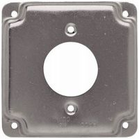 Hubbell-Raco 812C 20A Receptacle 1.594-Inch Diameter 4-Inch Square Exposed Work Cover
