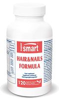 Supersmart - Cosmetics Supplement - Hair & Nails Formula - For stronger, more beautiful hair and nails - Formulation with Cynatine HNS® for greatly increased effect | Non-GMO - 120 Vegetarian Capsules