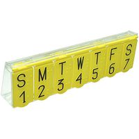 Braille Pill Box - Yellow