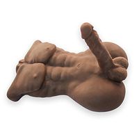 Healthy Silicone Dolls Realistic Human Torso Male Dolls Healthy Soft Men and Women Adult Toys Special Time Couples Companion Men and Women Friends Gifts - 14 lbs (Brown)