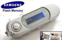 EvoDigitals 2GB Silver MP3 WMA Player (samsung memory) USB With FM Tuner, Voice Recorder + More